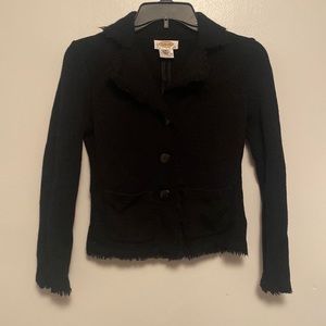 Petite Black Talbots Collared Jacket